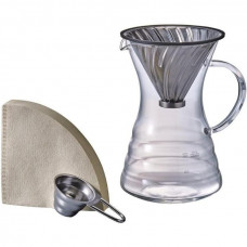 Hario V60 Pour Over Decanter with Metal V60
